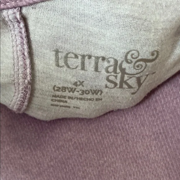 Terra & Sky Purple and Pink Relaxed Short Sleeve Tee - Picture 2 of 4